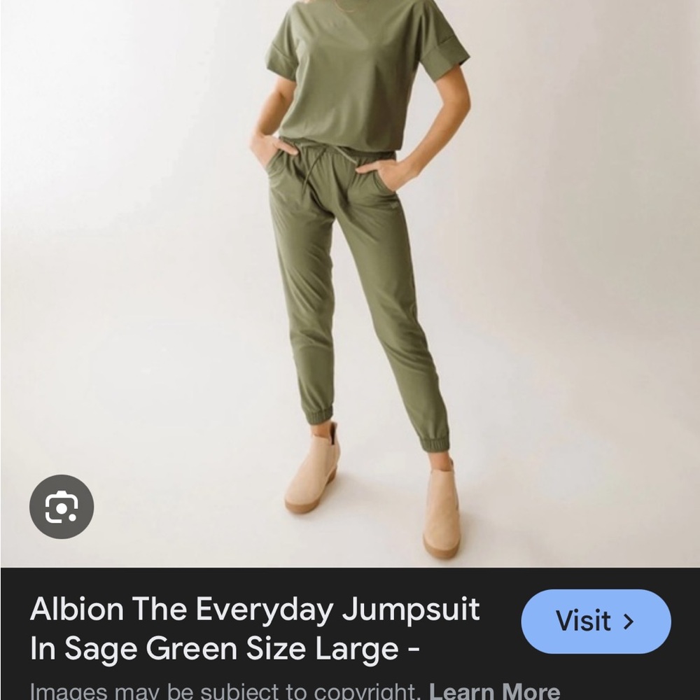 Albion Olive Green Casual Jumpsuit